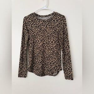 No Boundaries Animal Print Long Sleeve Top